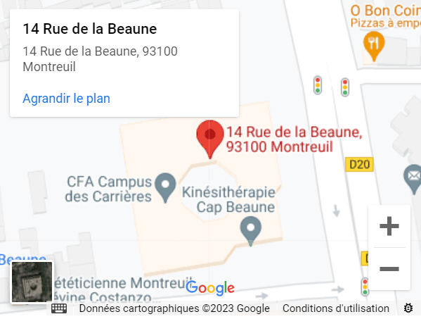 Plan d'accès à l'évènement