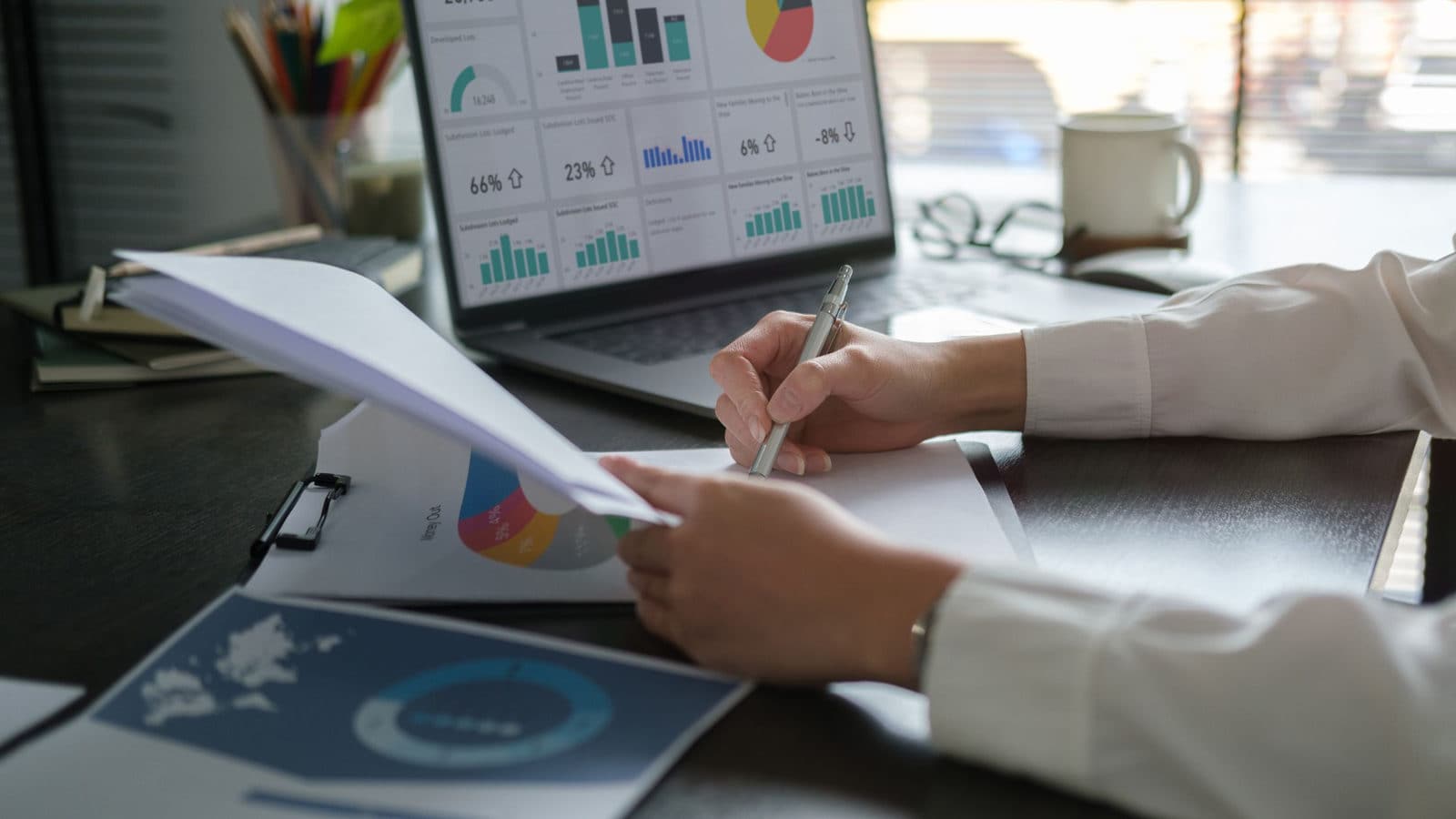 Un comptable en entreprise